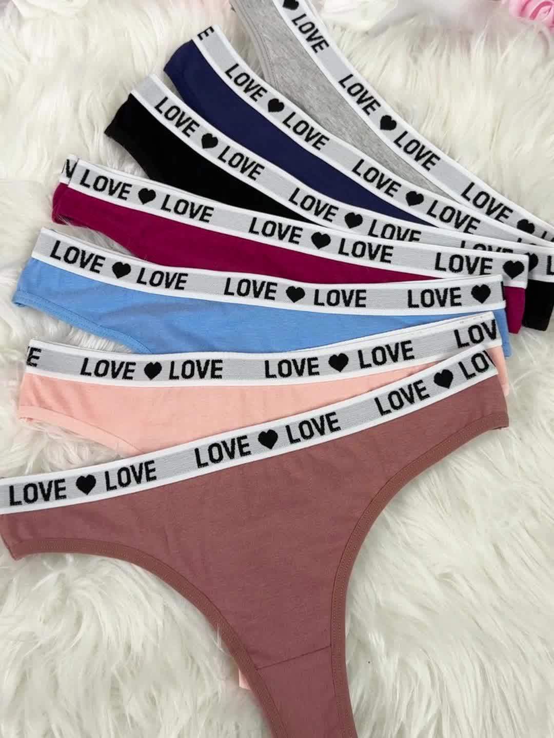 7pcs Thongs - Comfy, Breathable, Stretchy, Soft, and Silky