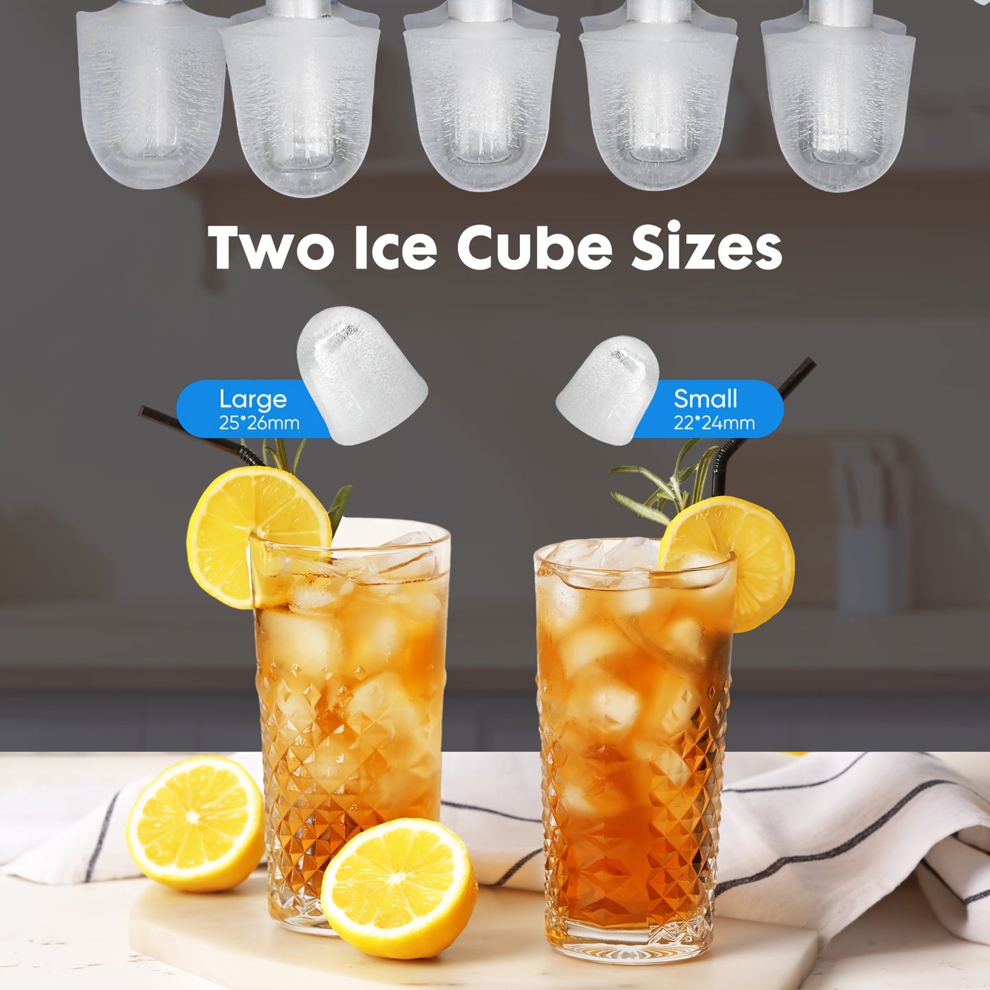 26lbs Portable Countertop Ice Maker Machine