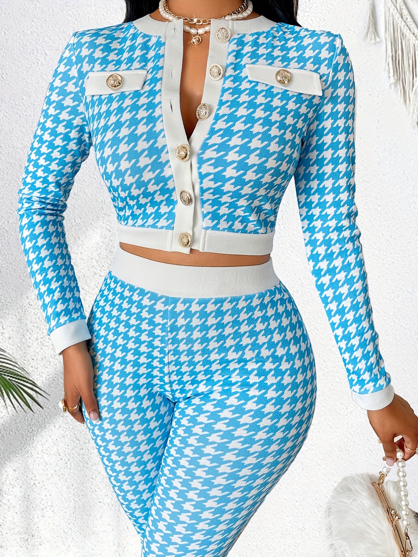 Button-Up Jacket & Pants Set