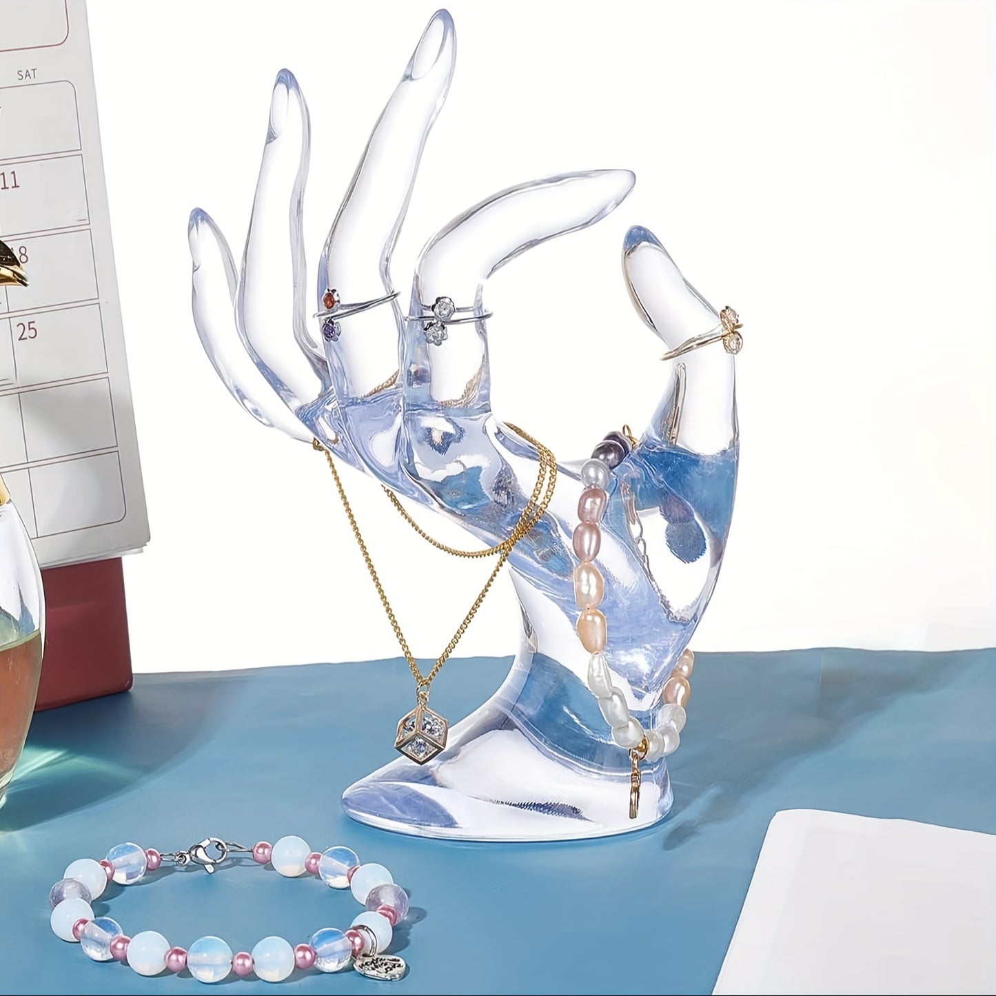 1pc Exquisite Hand-Shaped Jewelry Stand