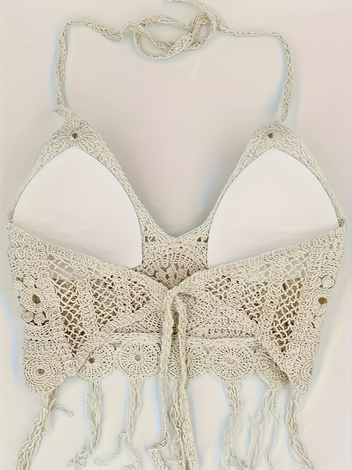 Boho Chic Womens Halter top , Hollow Out Design - , Summer Beachwear
