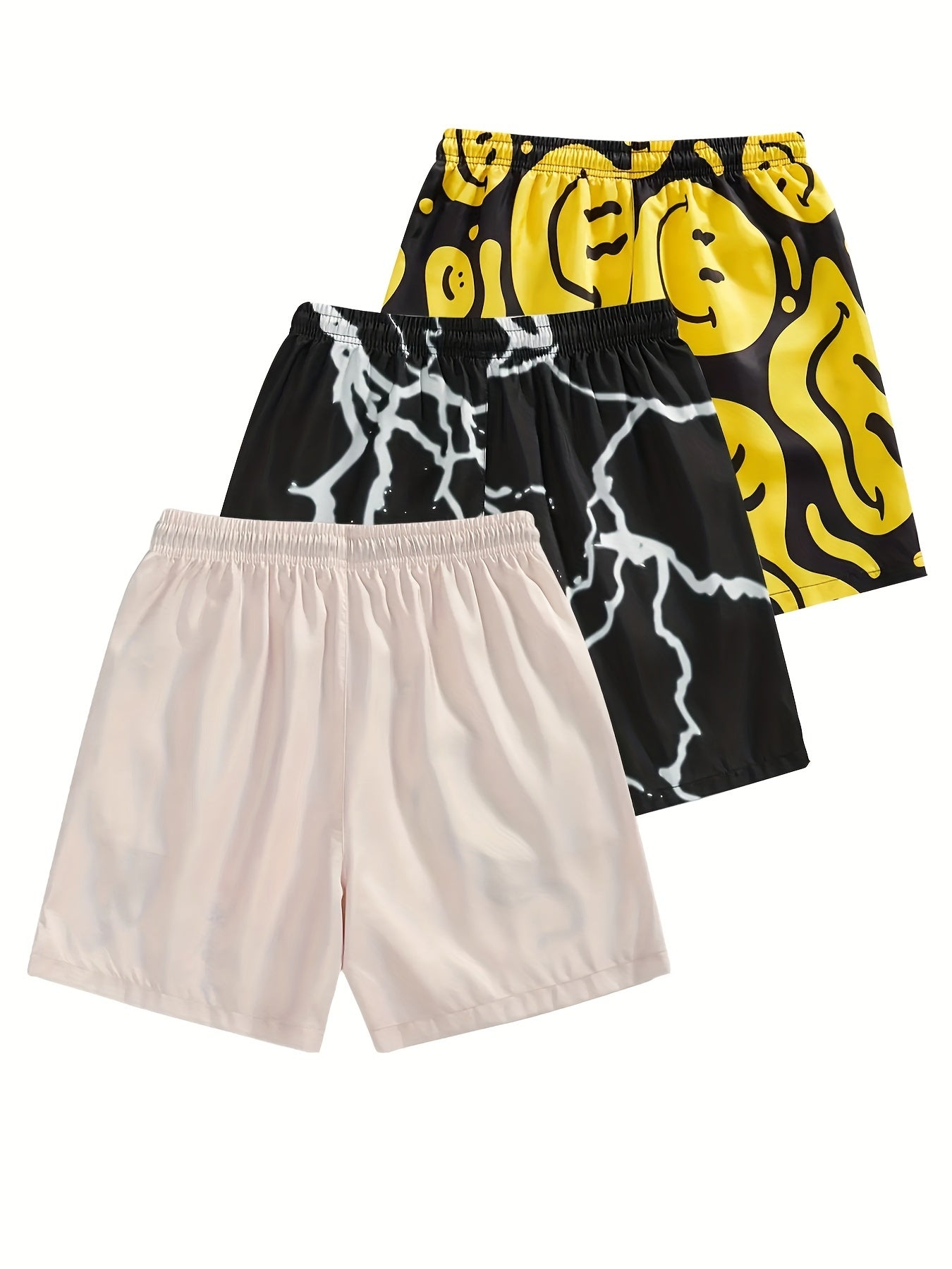 3-Pack Set of Men's Fashion Board Shorts