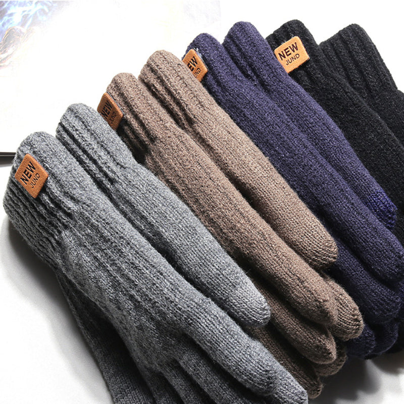 1 Pair of Ultra-Warm, Thick, and Plush Fleece Lined Touchscreen Gloves for Winter