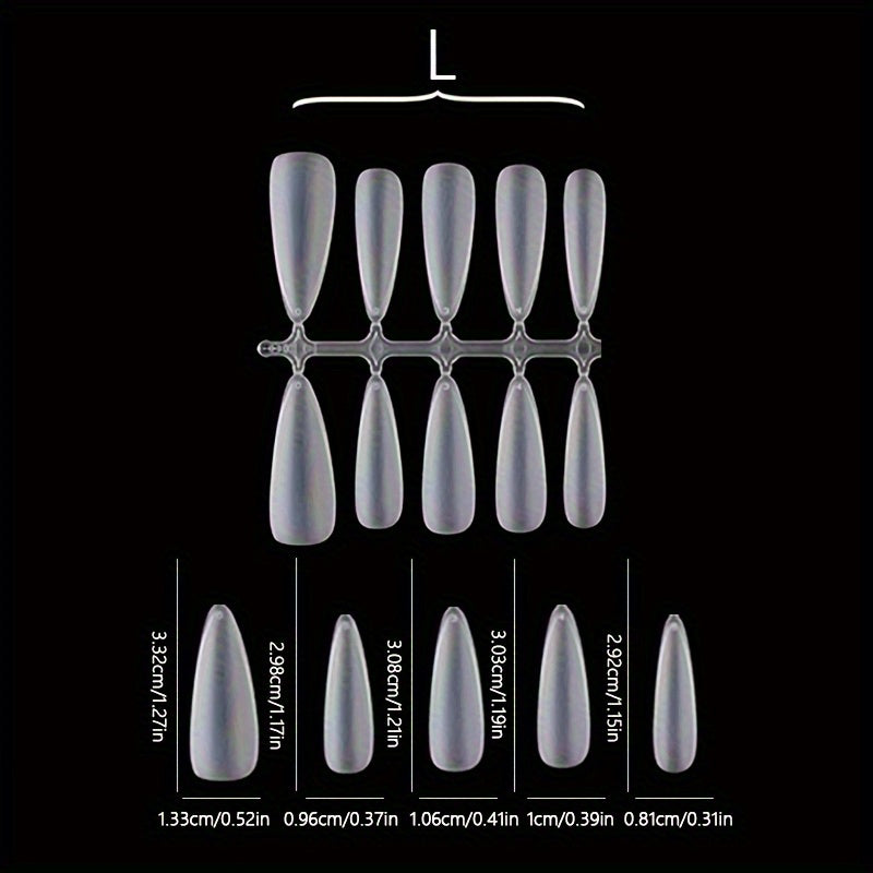 Luxurious 10PCS Golden Glitter Stiletto Press-On Nail Forms Set