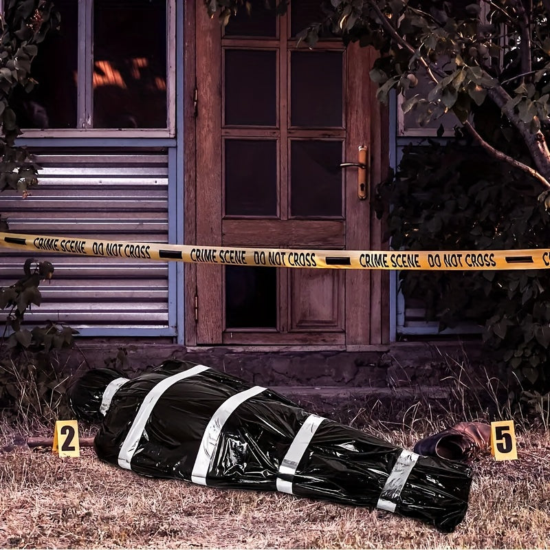 1pc Scary Fake Corpse In Bag