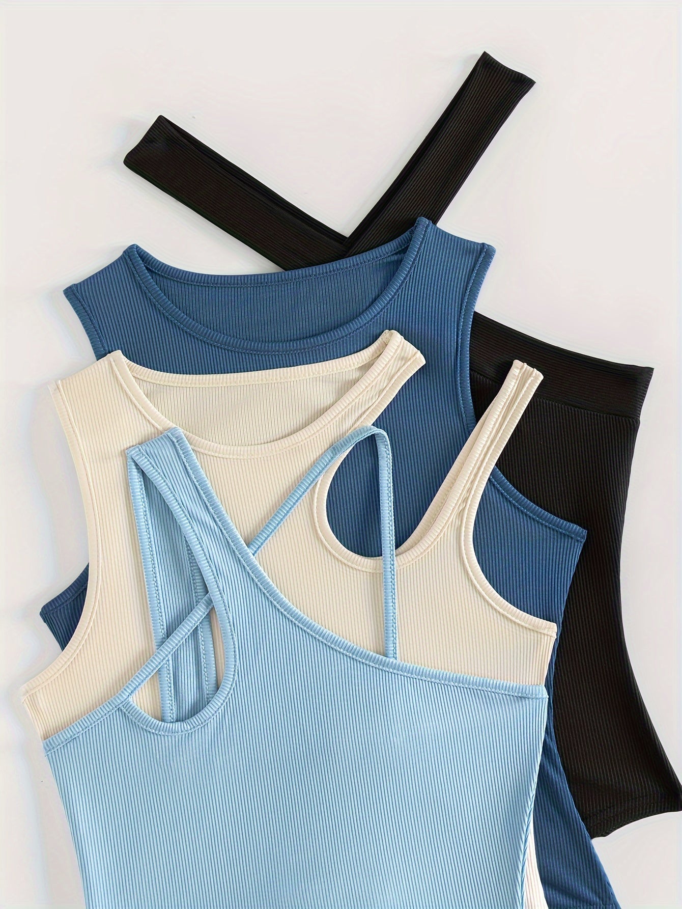 4 Pack Solid Bodysuits