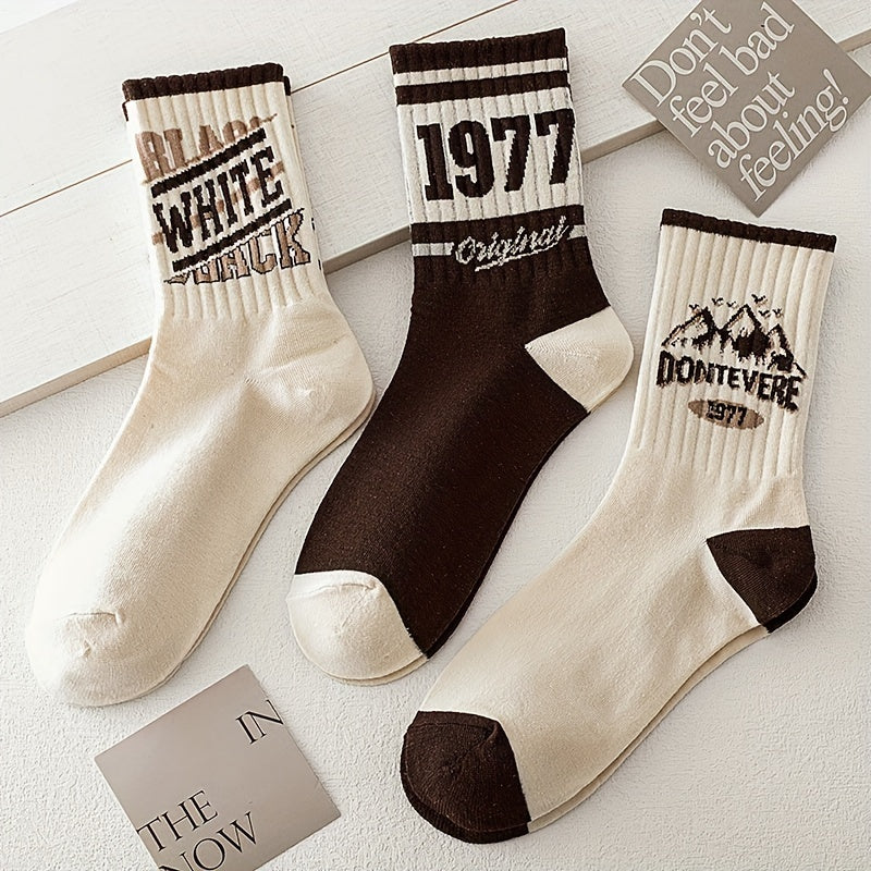 5 Pairs of Premium Men's Crew Socks