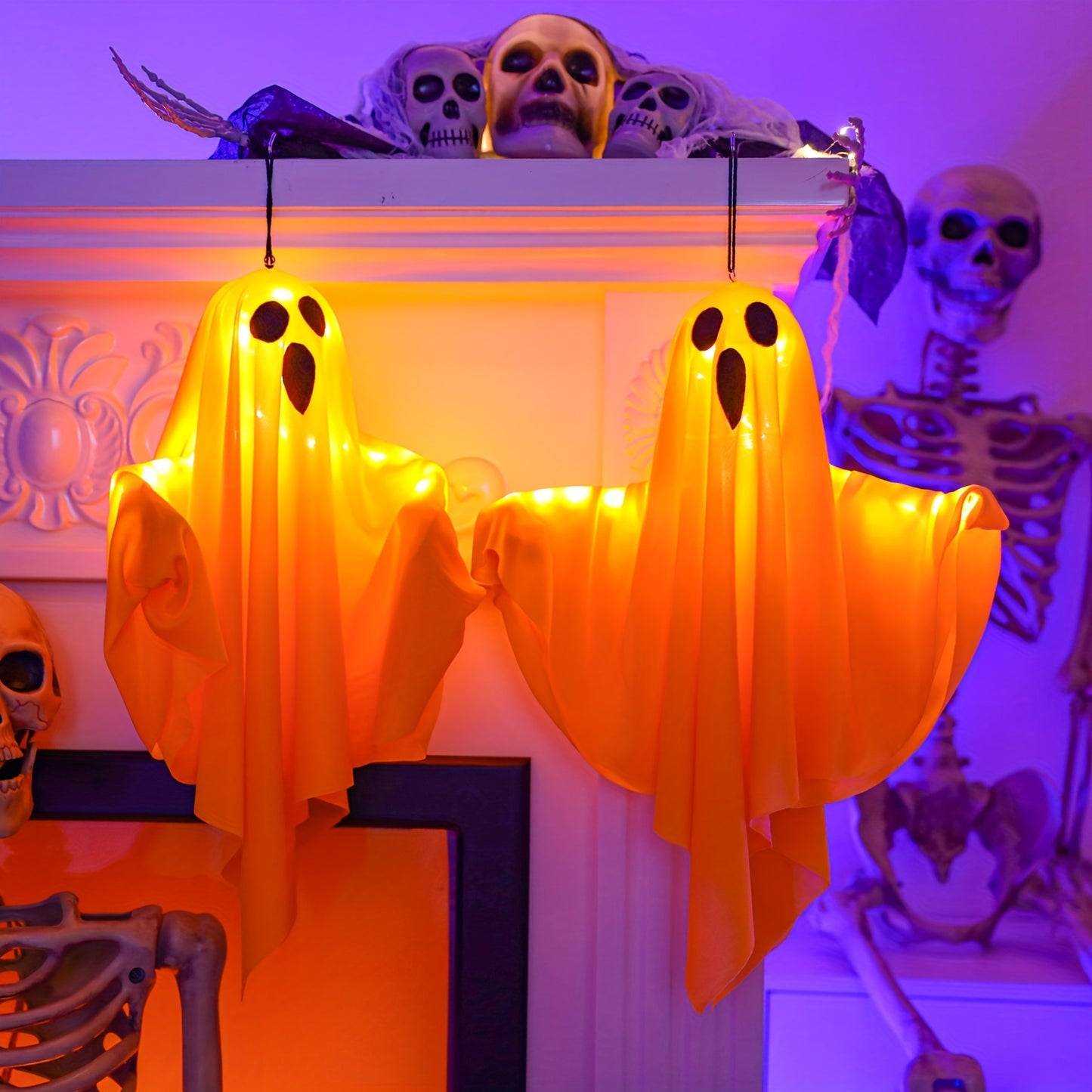 20-Inch Spooky Halloween LED Light with 3 Flashing Modes