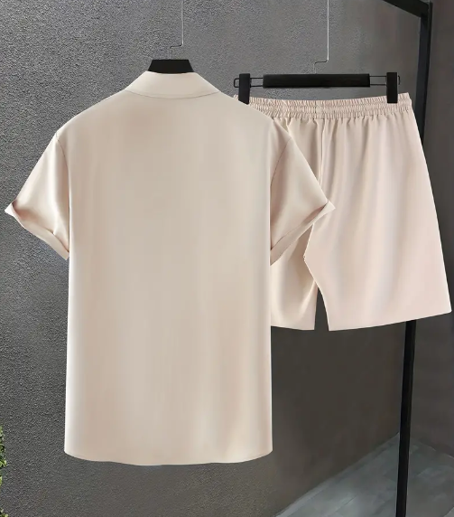 2Pcs Men's Summer Outfit Set