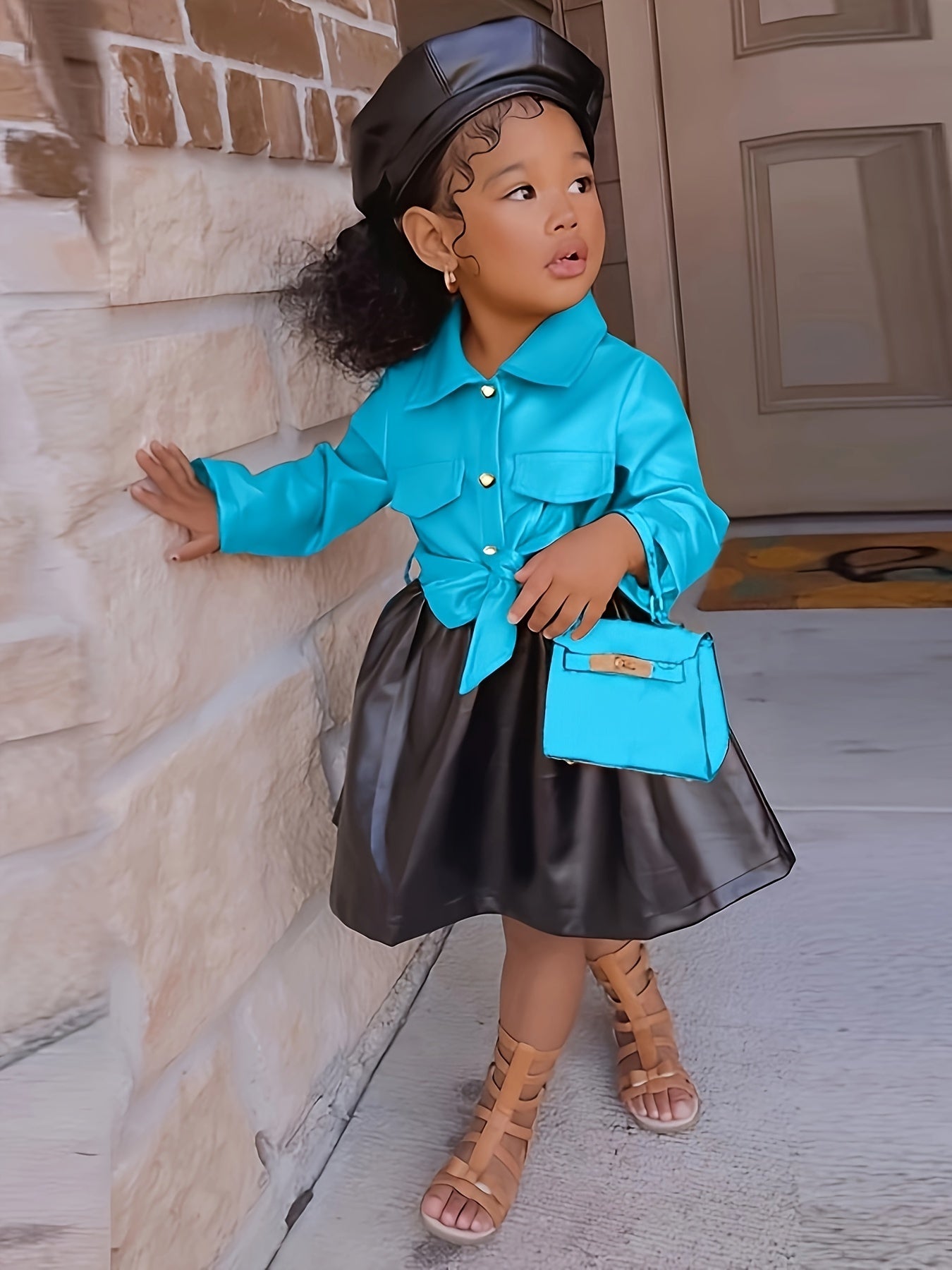Leather Dress for Girls