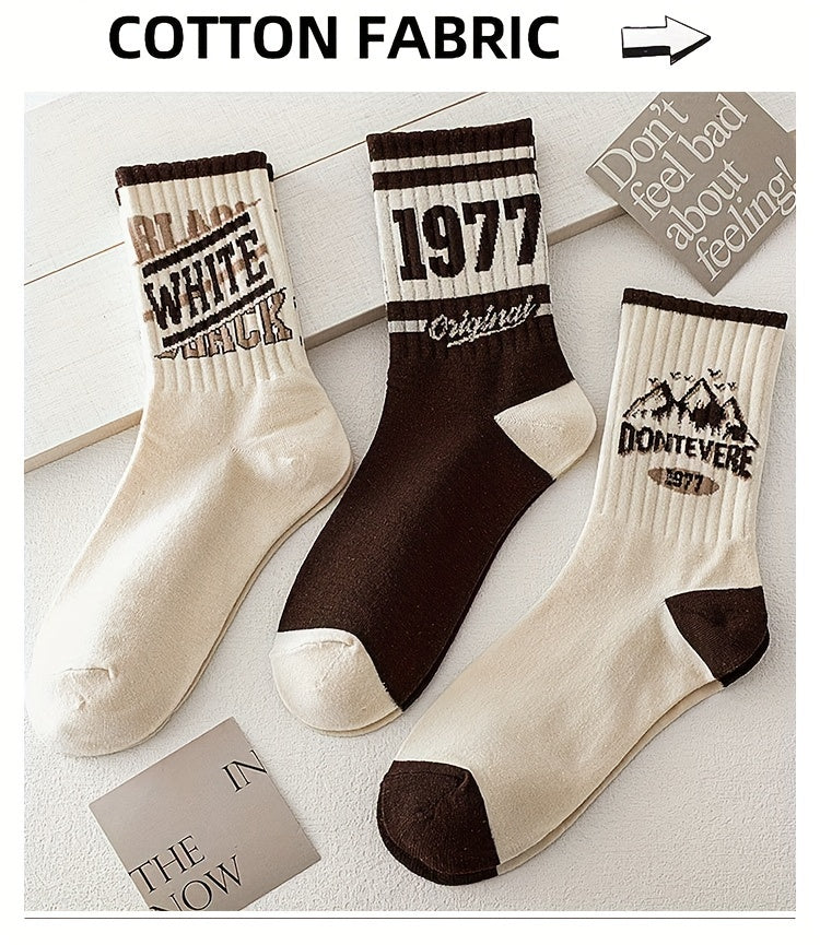 5 Pairs of Premium Men's Crew Socks