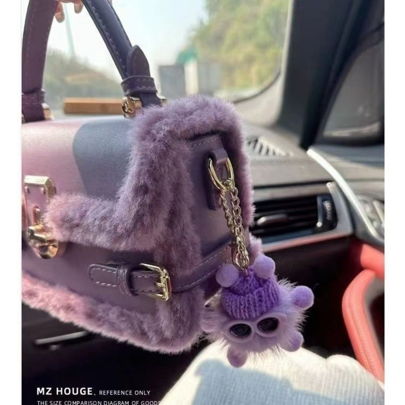 High-End Texture Niche Fashion Versatile One-Shoulder Plush Crossbody Bag