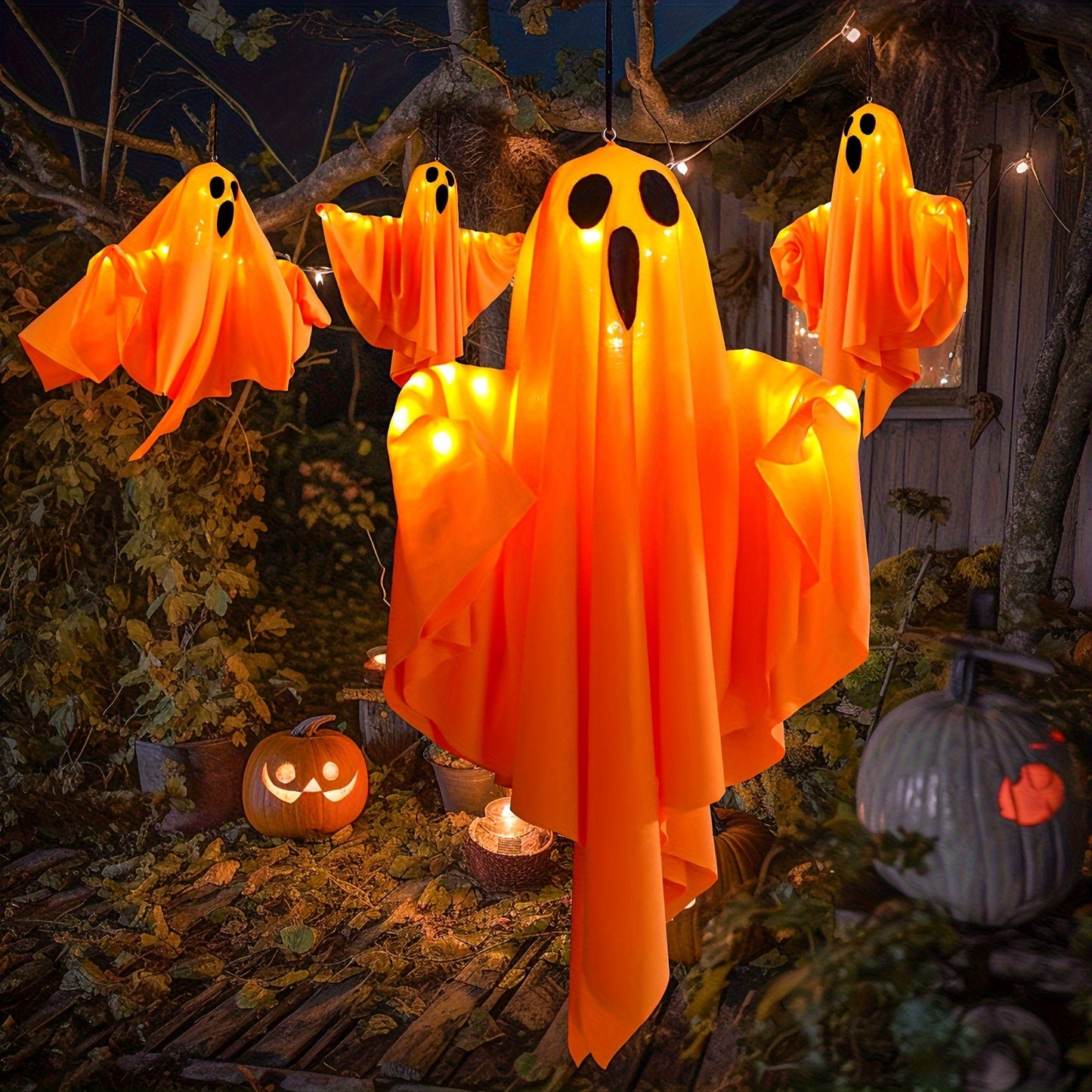 20-Inch Spooky Halloween LED Light with 3 Flashing Modes