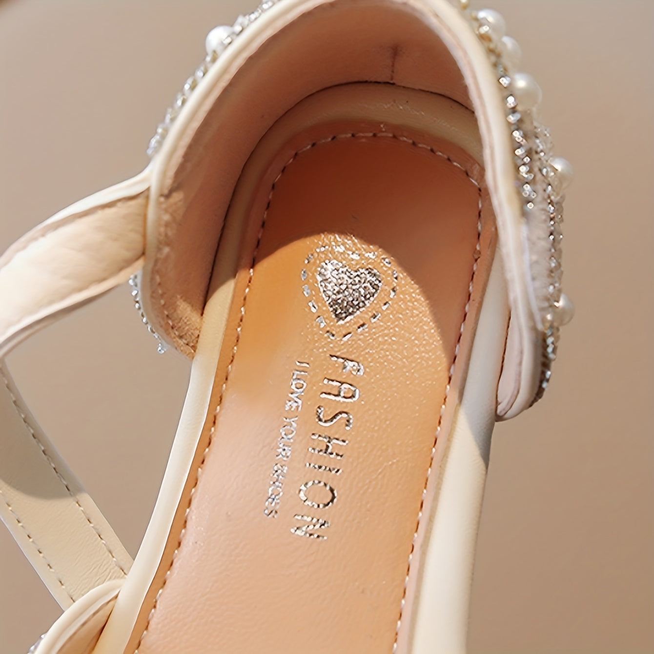 Girls Breathable Lightweight Bowknot Rhinestone Flat Shoes