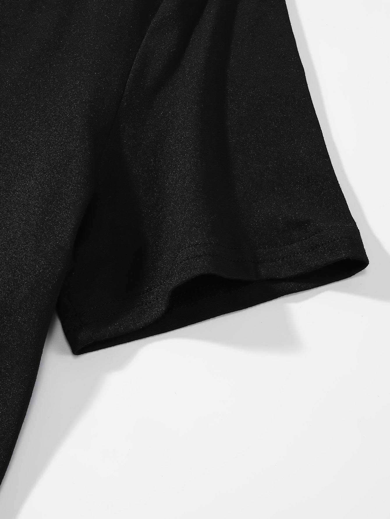 Letter Print Short Sleeve Crew Neck Drop Shoulder T-shirt