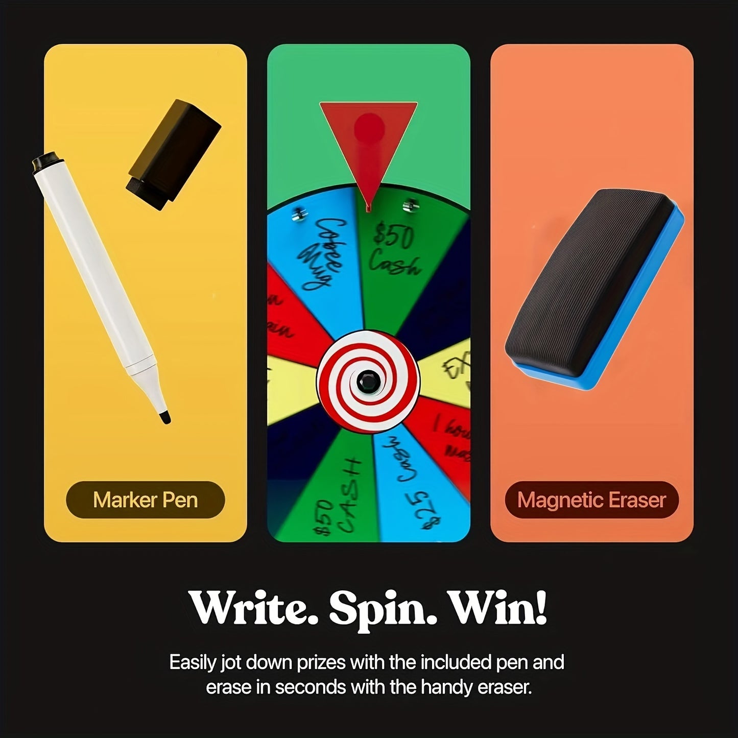 Big Spinning Wheel for Party Games and Family Games
