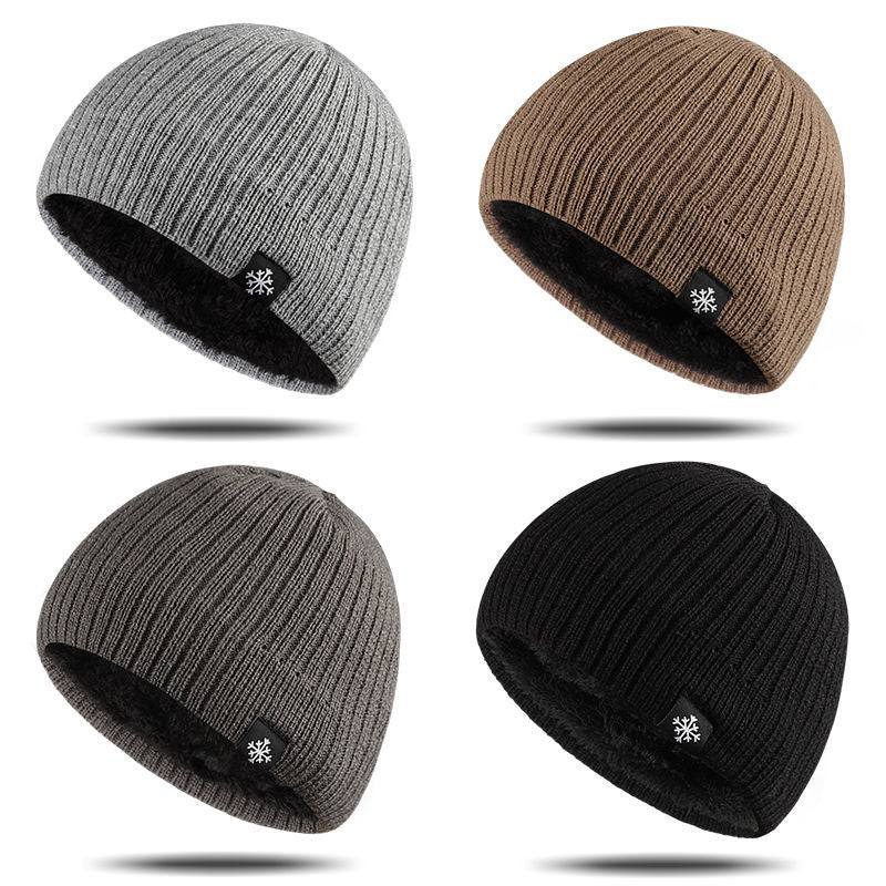 Thick Knitted Thermal Blend Hat