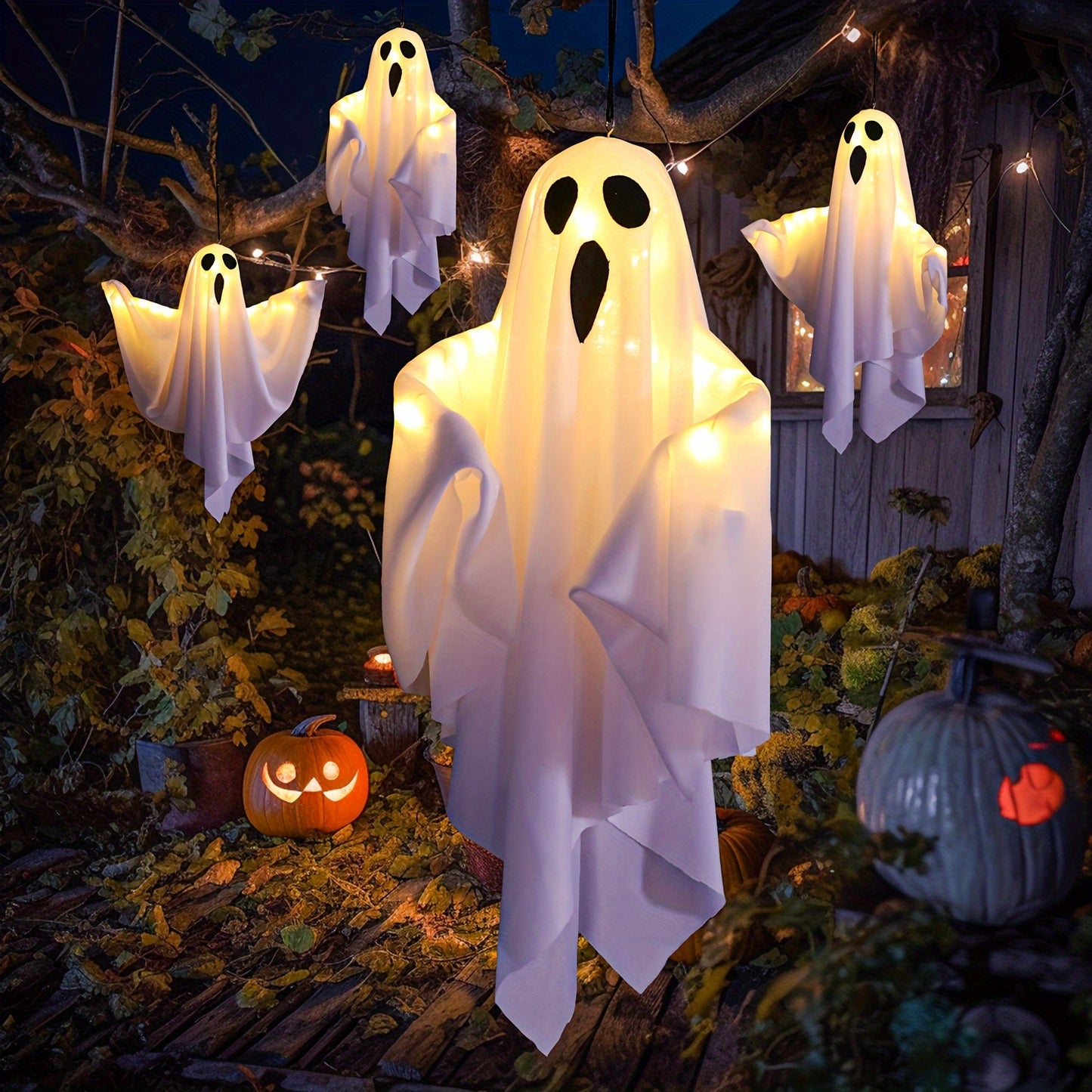 20-Inch Spooky Halloween LED Light with 3 Flashing Modes