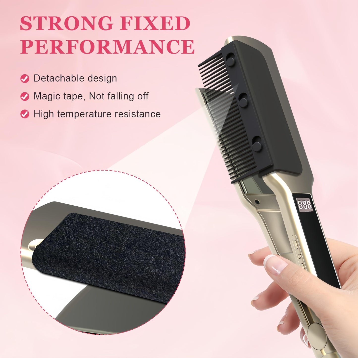 Premium Hair Straightener Comb Attachment for Professional