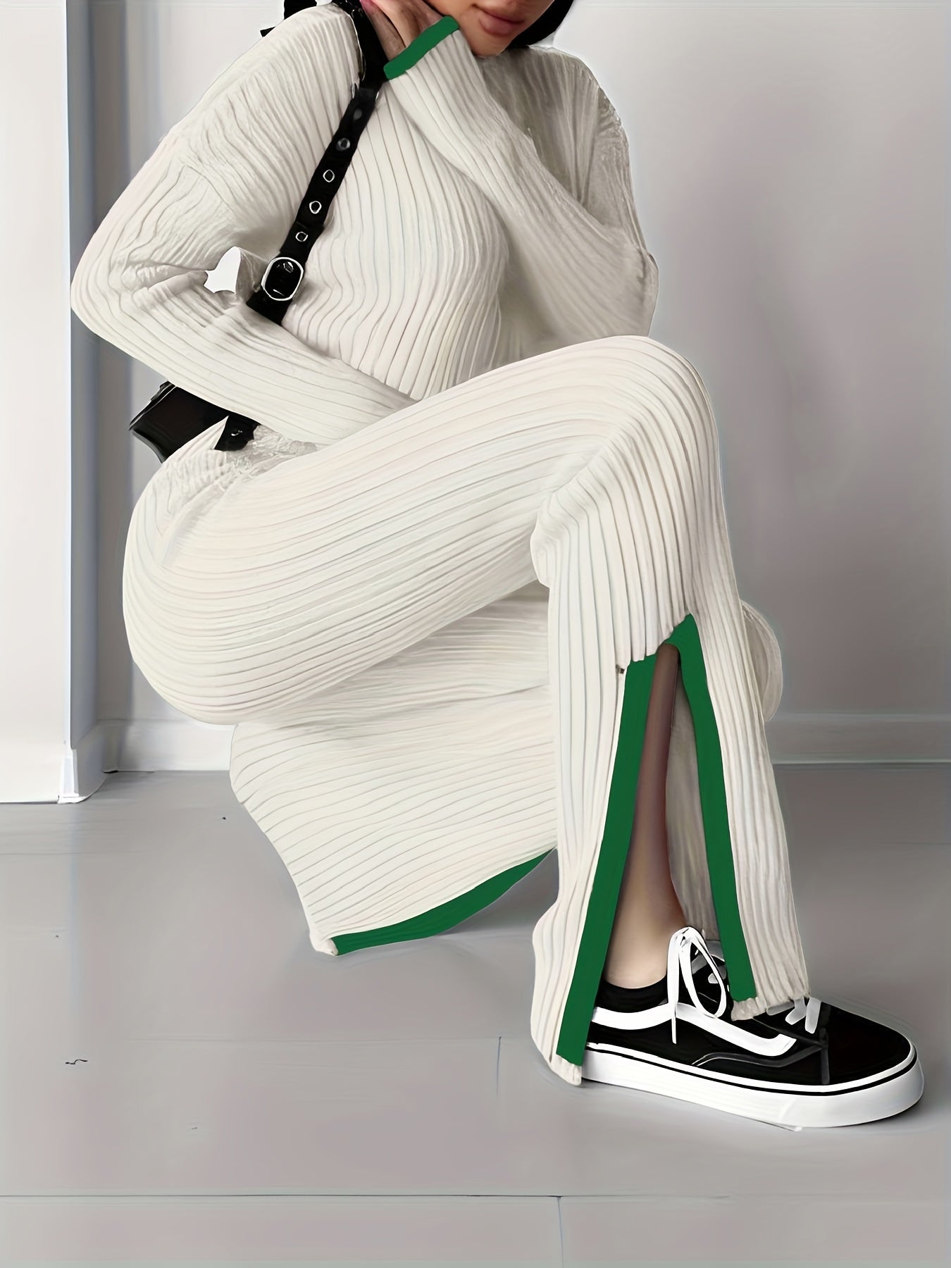 Elegant Crew Neck Sweater