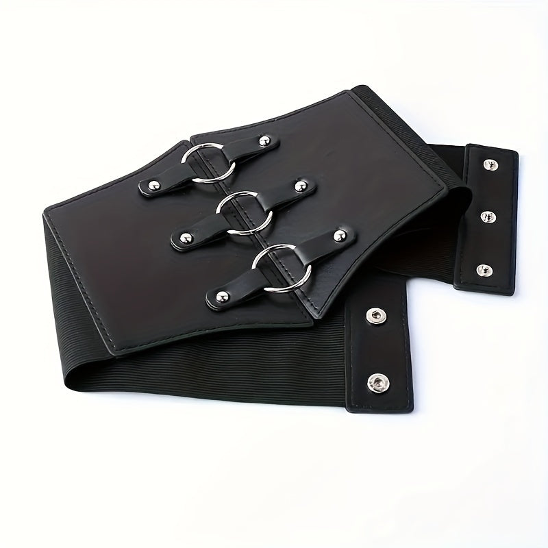 1pc Stylish Wide Elastic Waist Belt