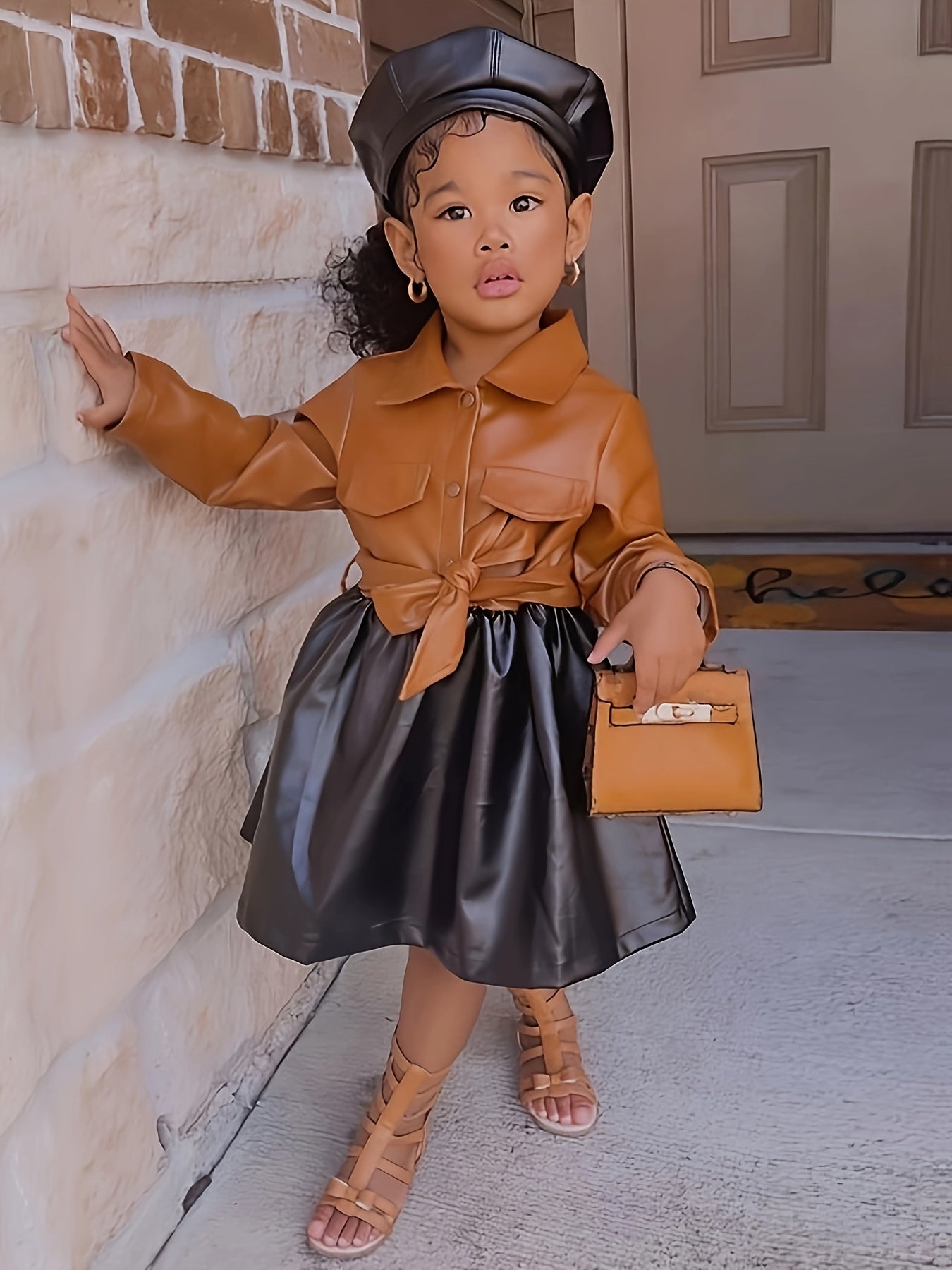 Leather Dress for Girls