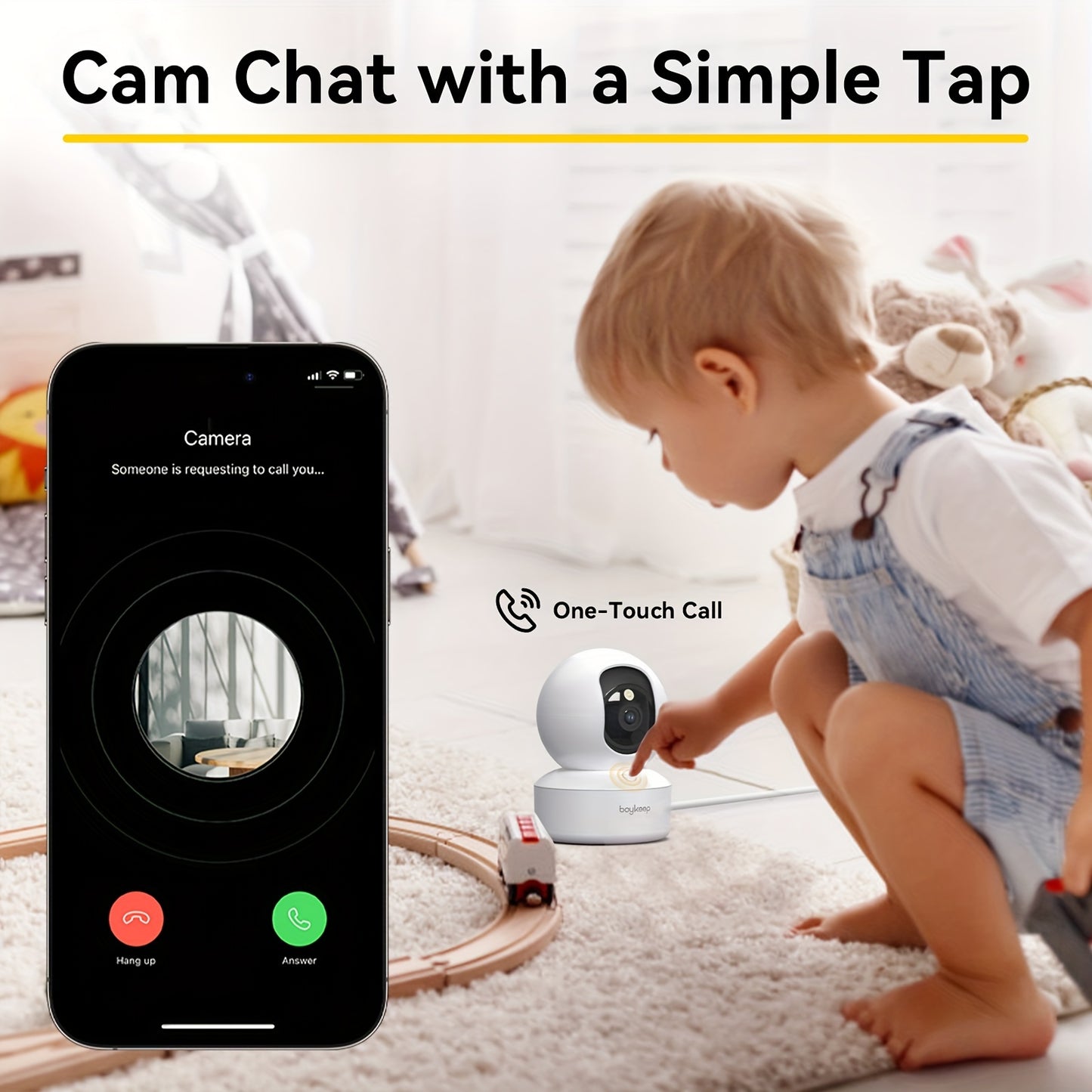 Dual-Band WiFi 2K Camera with Phone App