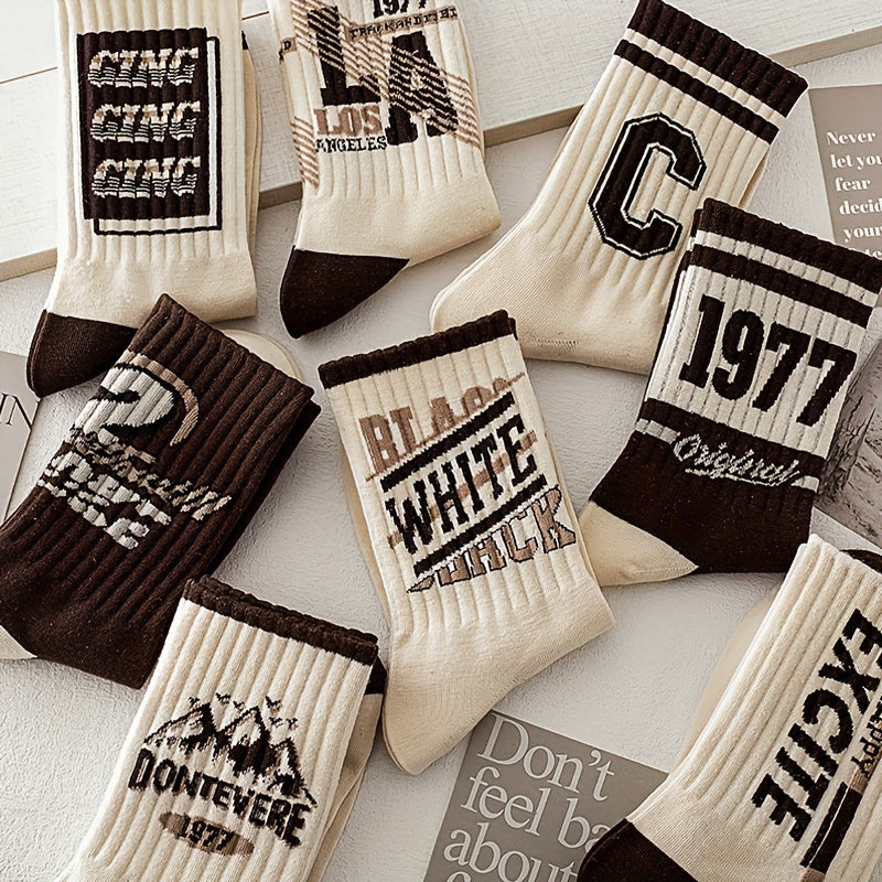 5 Pairs of Premium Men's Crew Socks