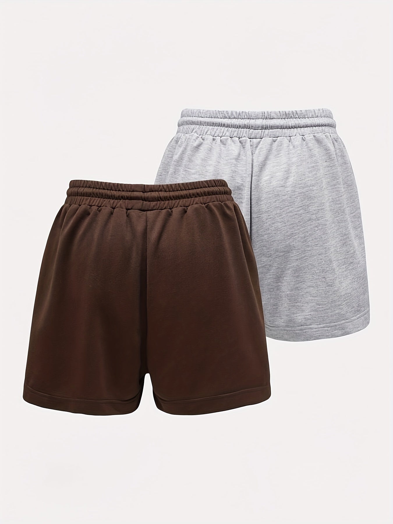 Two-Piece Letter & Butterfly Print Drawstring Shorts Set