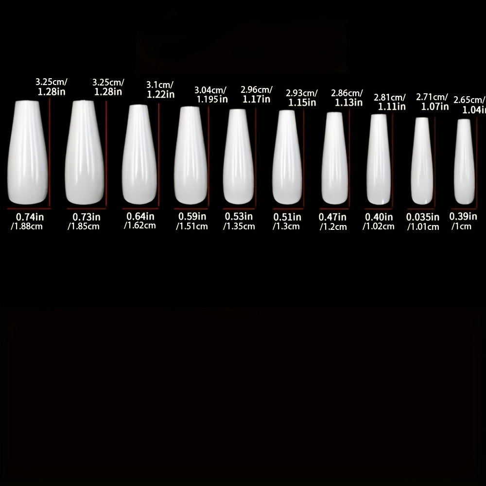 24pcs High-Shine Ballerina False Nails