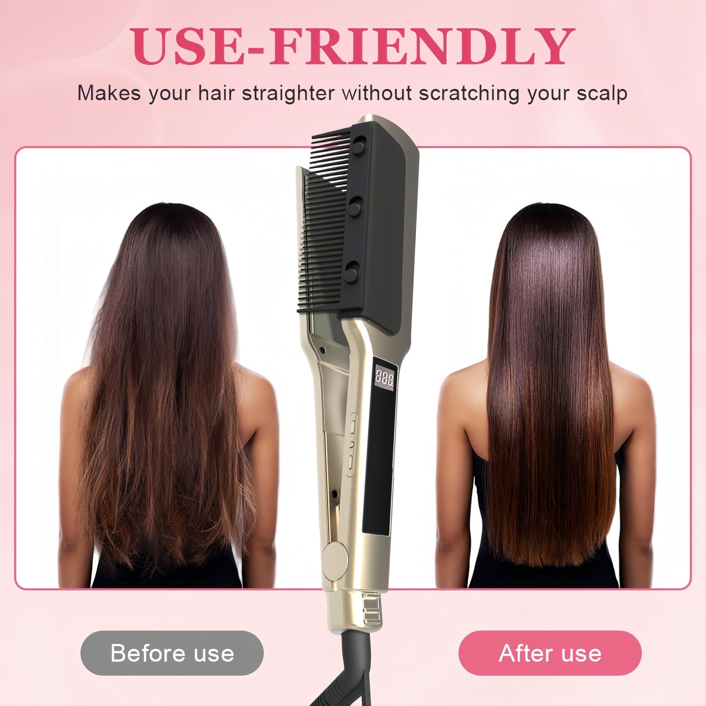 Premium Hair Straightener Comb Attachment for Professional