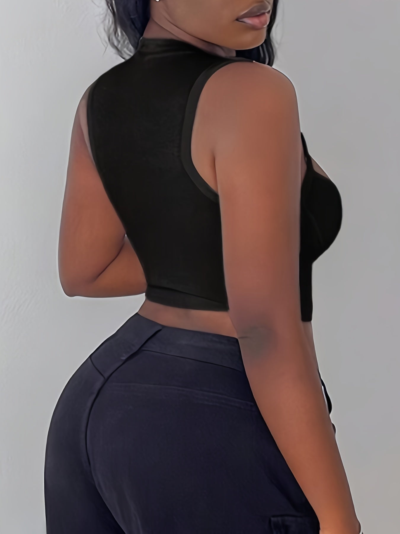 Vibrant Solid Color Cut-Out Tank Top