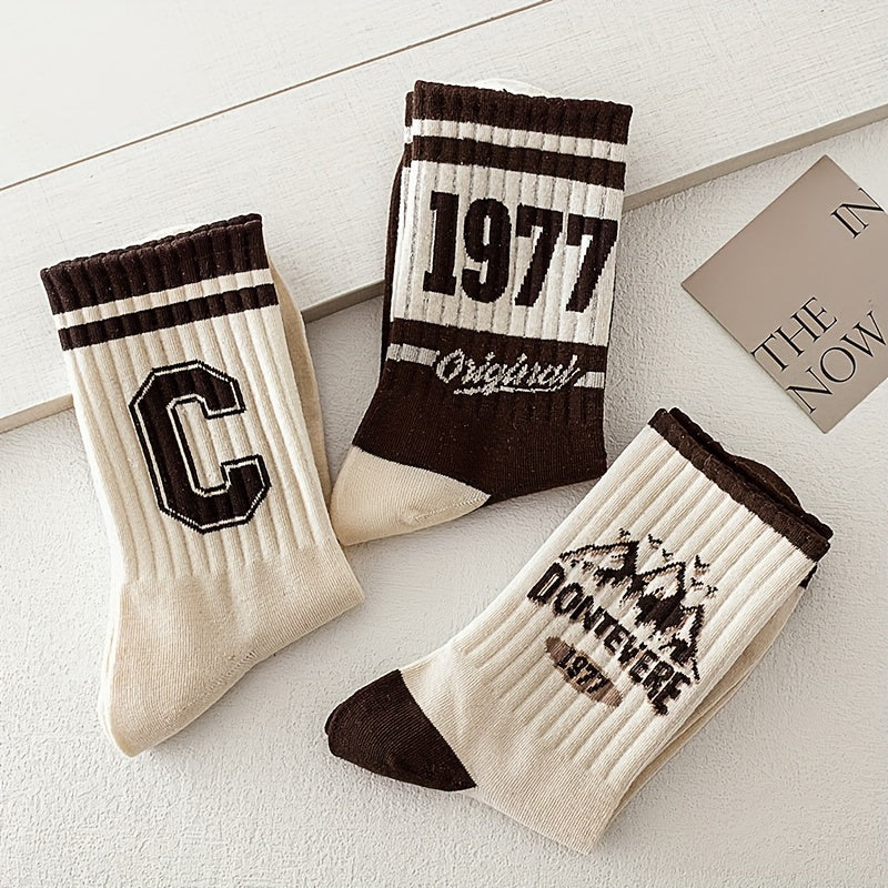 5 Pairs of Premium Men's Crew Socks