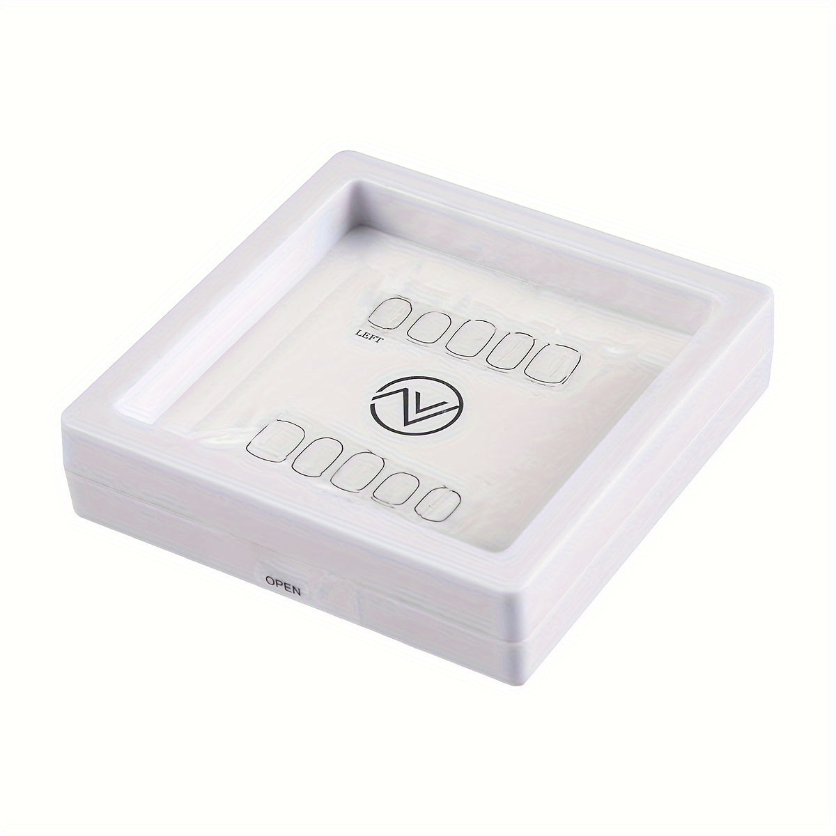 Full Long Square Handmade Press On Nails, 10PCS