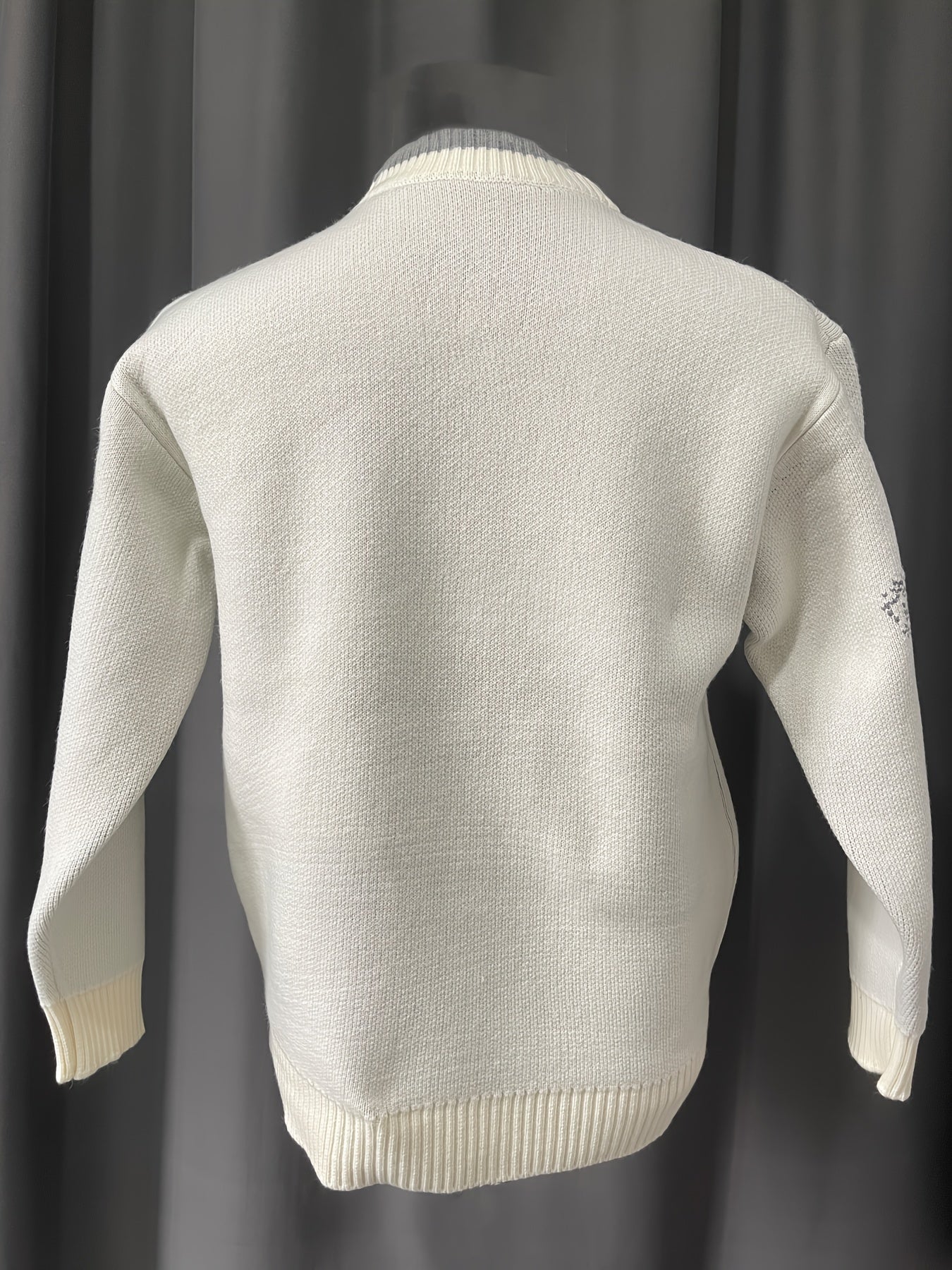 Cozy Loose Fit Color Block Frayed Knitted Pullover Sweater