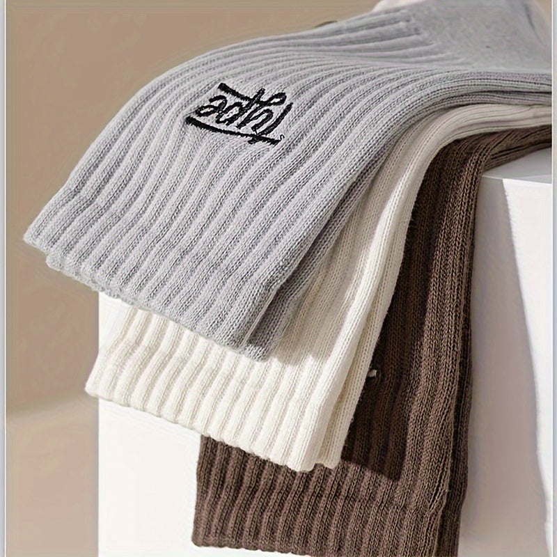 6 Pairs of Ultra-Comfy Men's Fashion Crew Socks