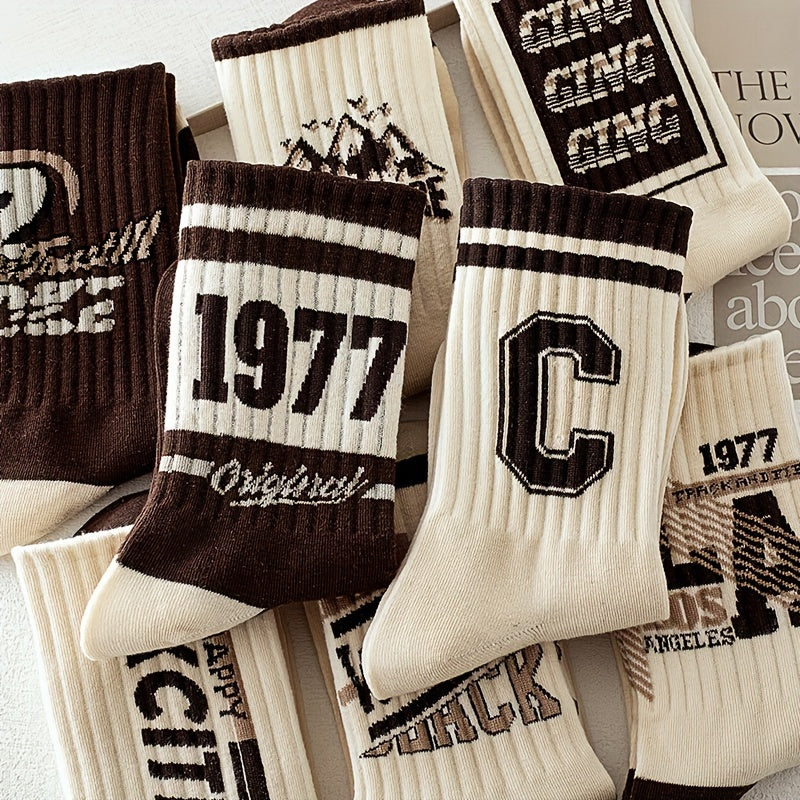 5 Pairs of Premium Men's Crew Socks