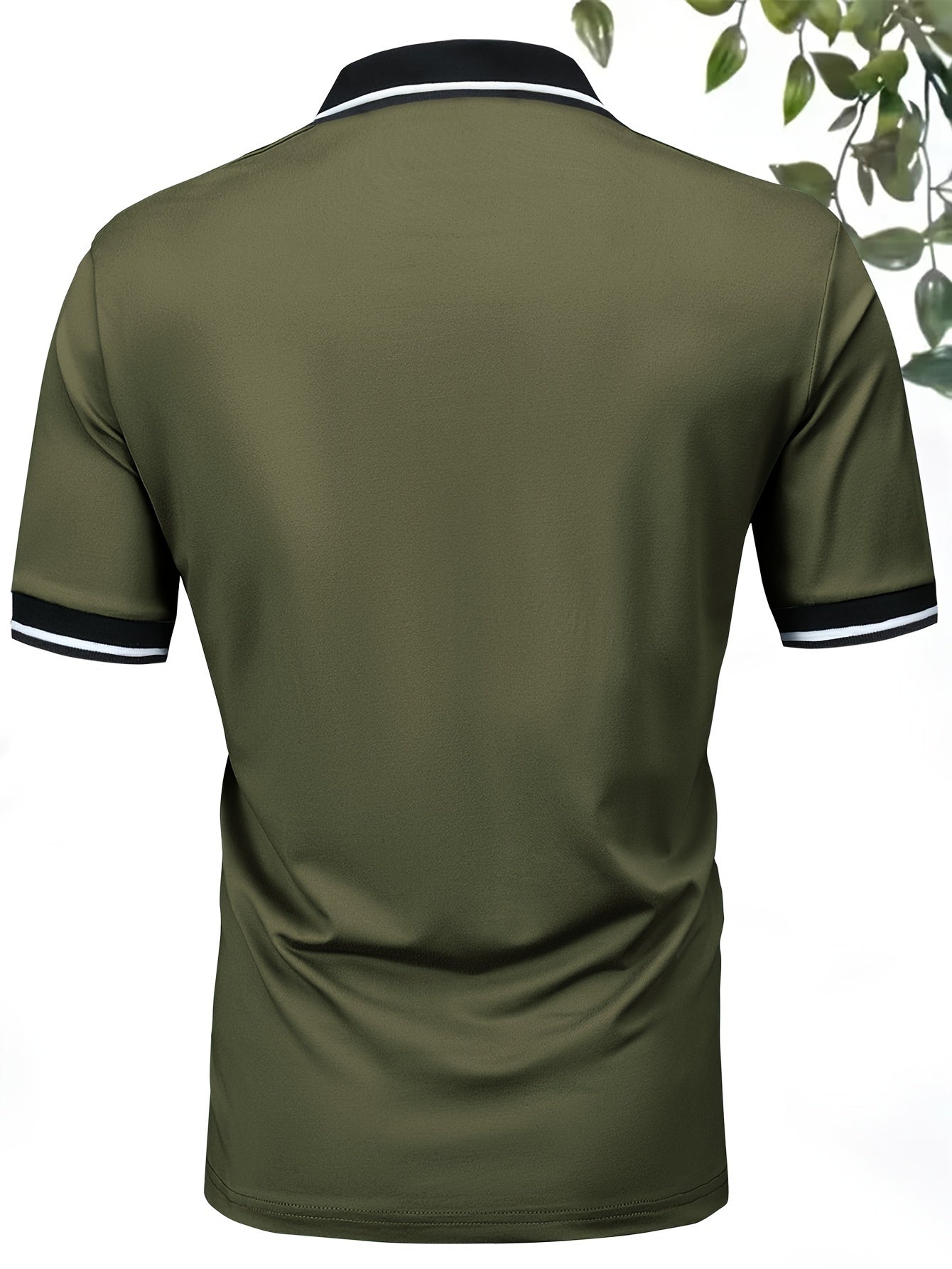 5pcs Comfy Short Sleeve Button Up Lapel Shirt for Golf Sports