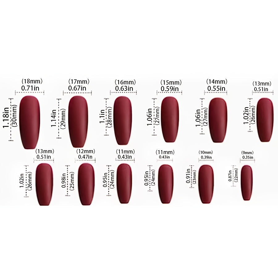24-Piece Long Ballet Nail Set