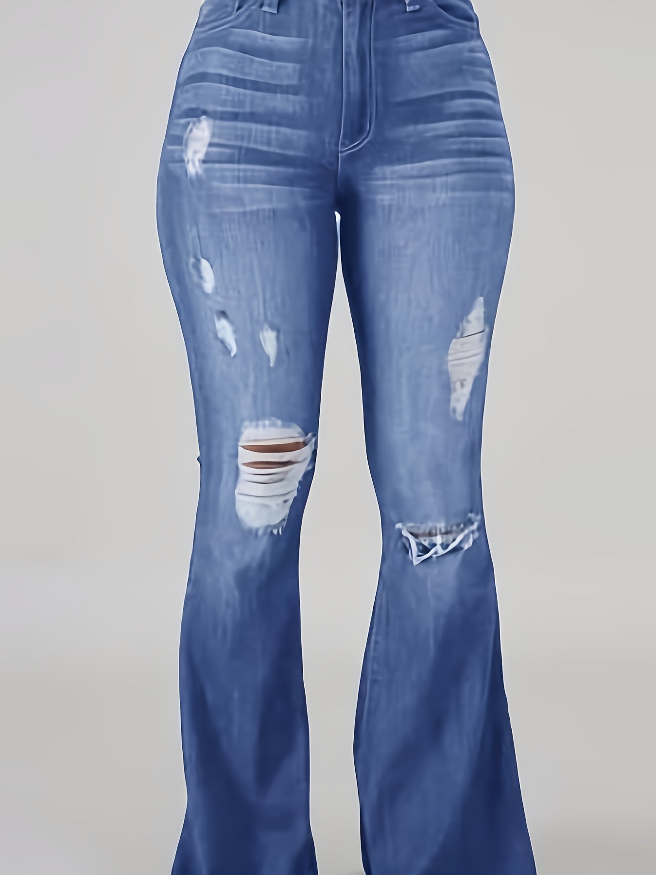 Flare High Waist Large Size Jeans