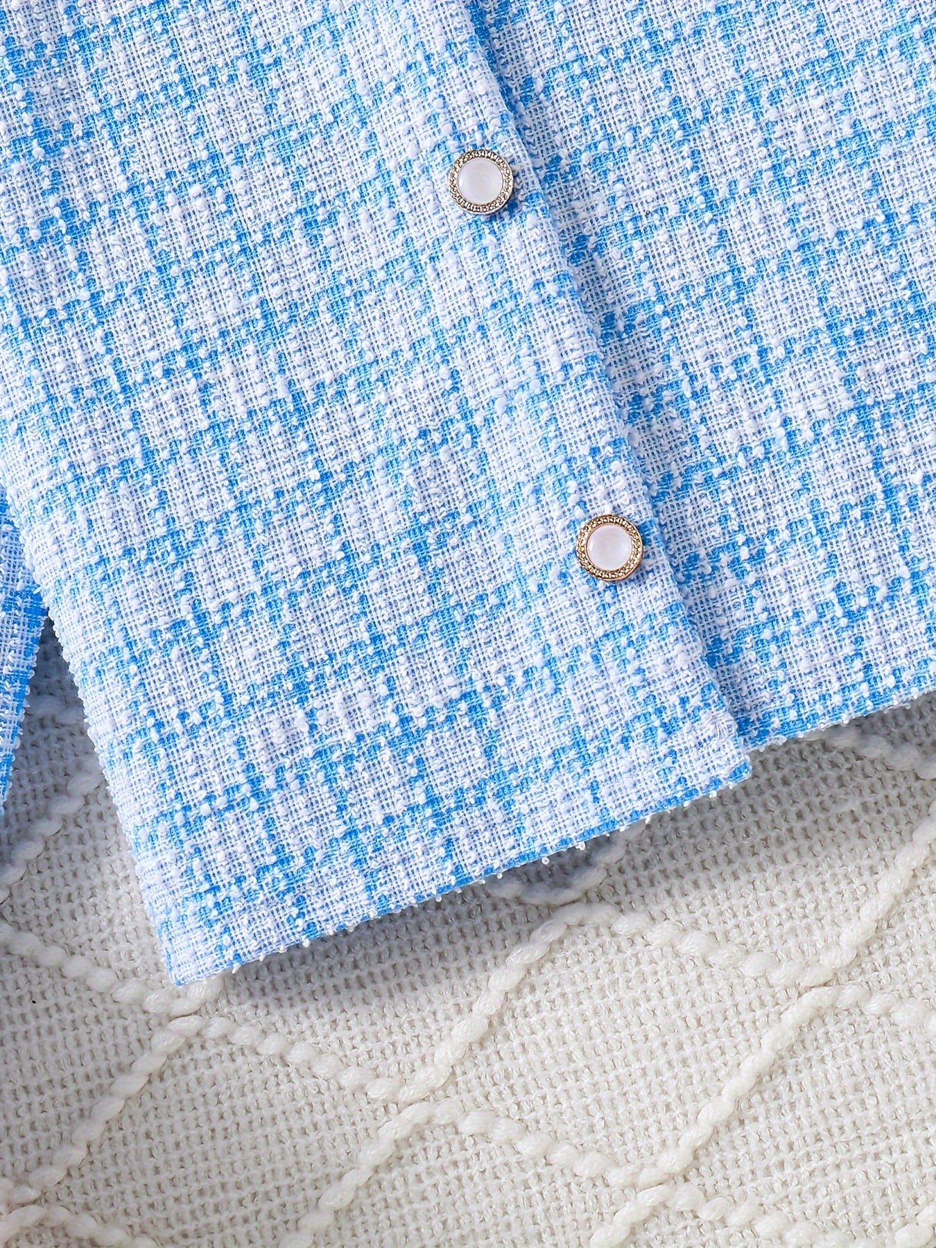3-Piece Elegant Plaid Girls' Set