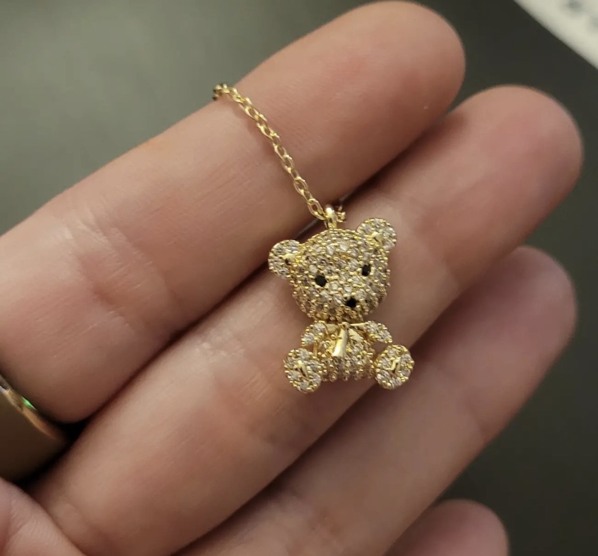 Radiant Bear Pendant Necklace