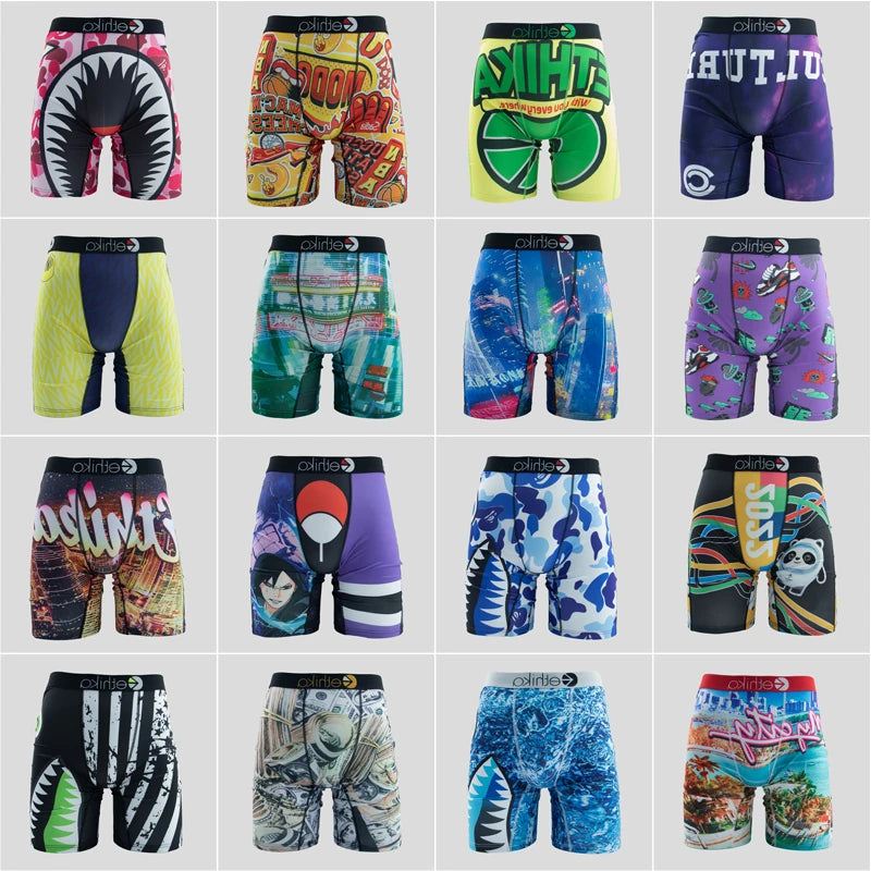 Men Underwear Male Plus Size L-XXXL Man Boxers Fashion Print