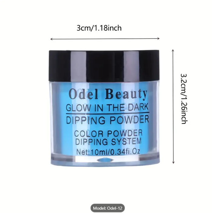 12pcs/Set Luminous Glow-in-the-Dark Dip Powder
