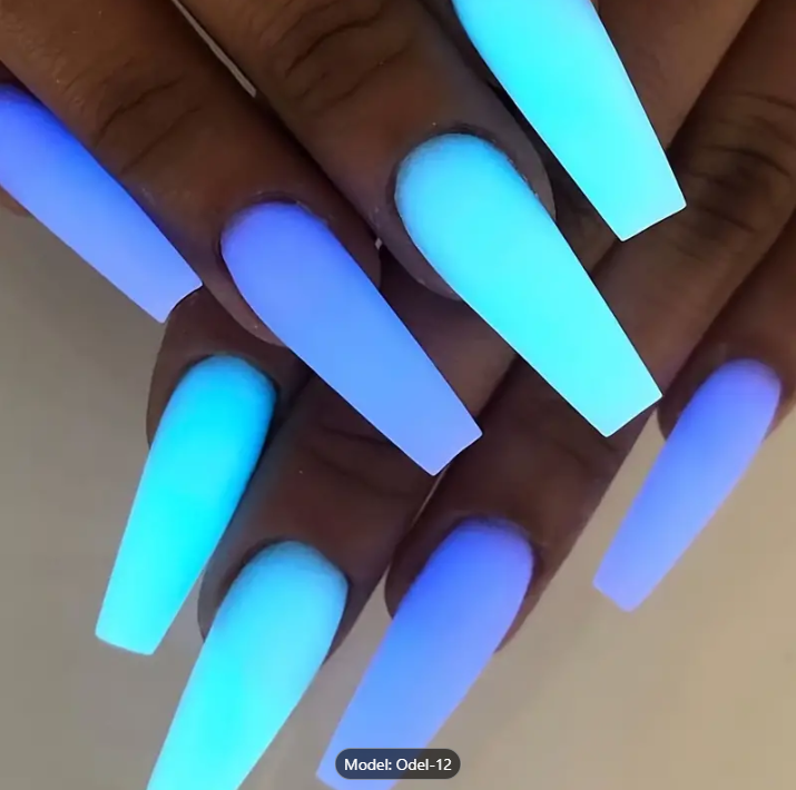 12pcs/Set Luminous Glow-in-the-Dark Dip Powder