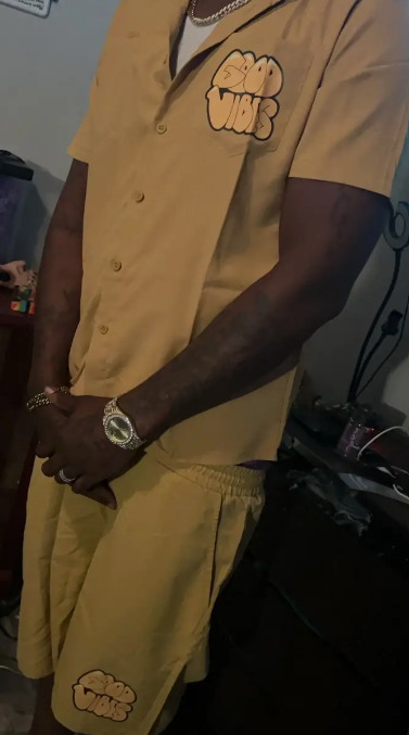 2Pcs Men's Summer Outfit Set