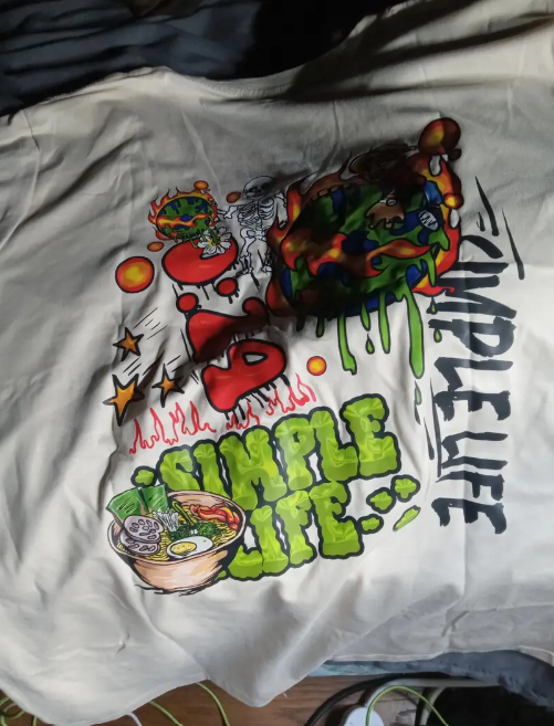 Vibrant Cartoon Print Tee