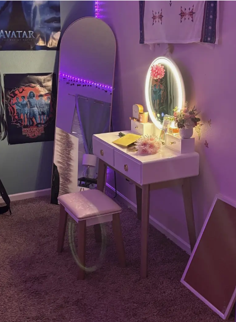 Arched Full Length Mirror, Full Body Mirror with Stand, Hanging or Leaning for Wall