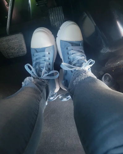 Womens Canvas Platform Sneakers