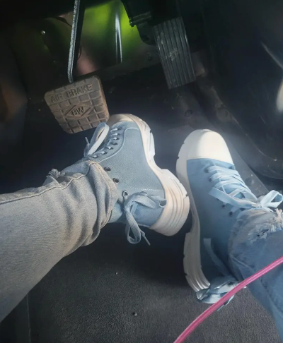 Womens Canvas Platform Sneakers